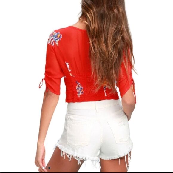 NWT Free People Loving Good Vibrations Denim Fray Shorts spring white sz… - Picture 7 of 10